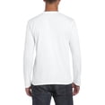 thumbnail image 3 of Gildan Mens Soft Style Long Sleeve T-Shirt, 3 of 5