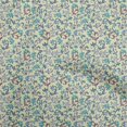 thumbnail image 1 of oneOone Cotton Poplin Medium Yellow Fabric Asian Suzani Craft Projects Decor Fabric Printed By The Yard 56 Inch Wide, 1 of 5