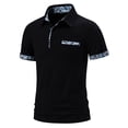 thumbnail image 2 of Birdeem Chemise Décontractée pour Hommes Patchwork Imprimé Bouton Col Rabattu Manches Courtes T-Shirt Chandail Blouse, 2 of 12