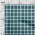 thumbnail image 2 of oneOone Polyester Spandex Turquoise Blue Fabric Tartan Sewing Craft Projects Fabric Prints By Yard 56 Inch Wide, 2 of 4