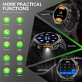 thumbnail image 2 of Smart Watches for Men KE3 with LED Flashlight 3ATM Waterproof Android Smart Watch Compatible with iPhone(Call Received/ Dial) 1.45” HD 110+ Sports Modes, 2 of 6