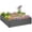 Light Grey, variant on 4' x 4' x 1' Raised Garden Bed Galvanized Steel Planter Box Silver
