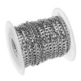 thumbnail image 1 of simhoa Stainless Steel Curb Chain Roll Tone for Jewelry Making Crafts 4mm, 1 of 8