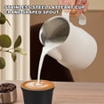 thumbnail image 2 of <p>Milk Pitcher Cup, 450ML Milk Frothing Pitcher 304 Stainless Steel Drip Free  For Home</p>, 2 of 7