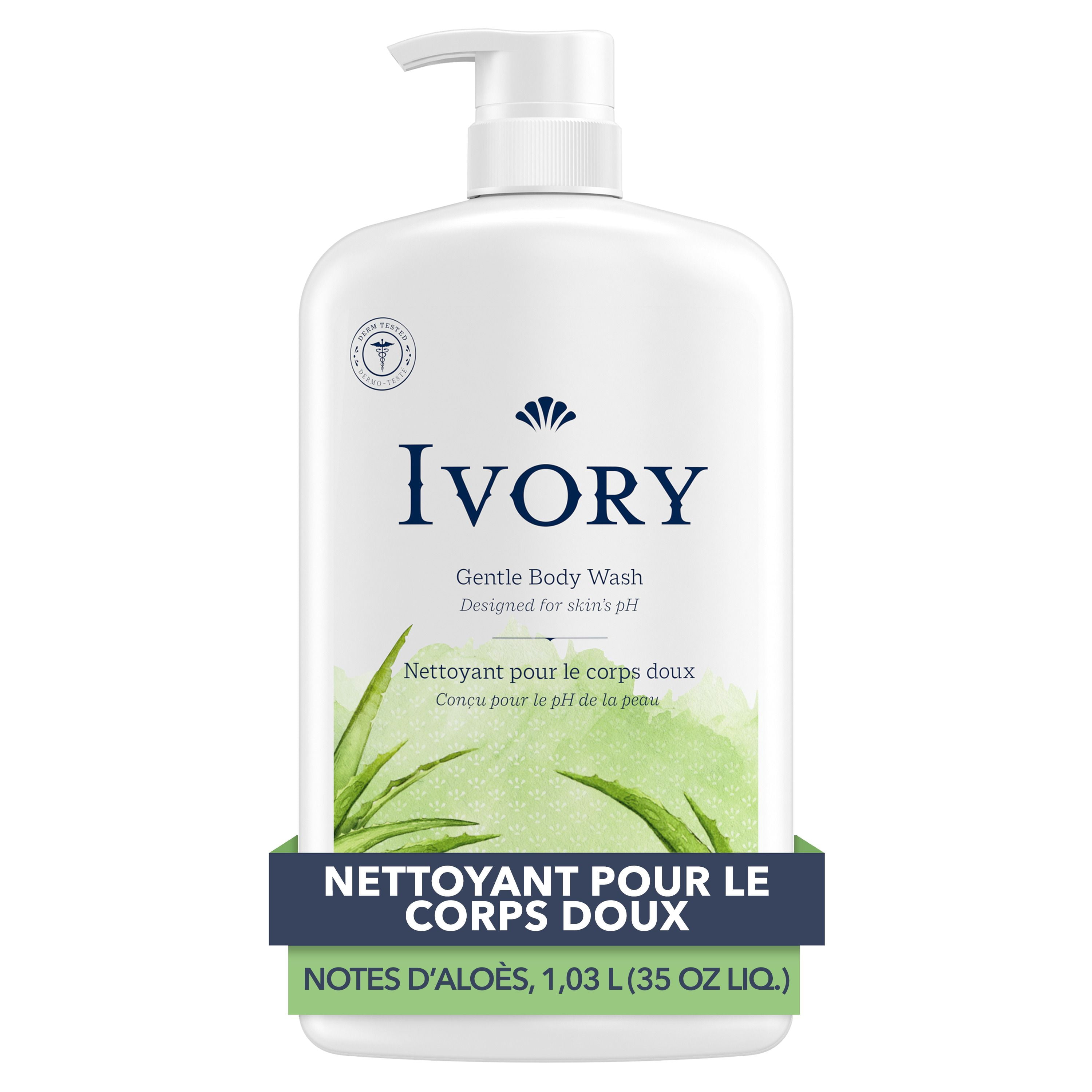Ivory Nettoyant pour le Corps Doux, Notes d'Aloès