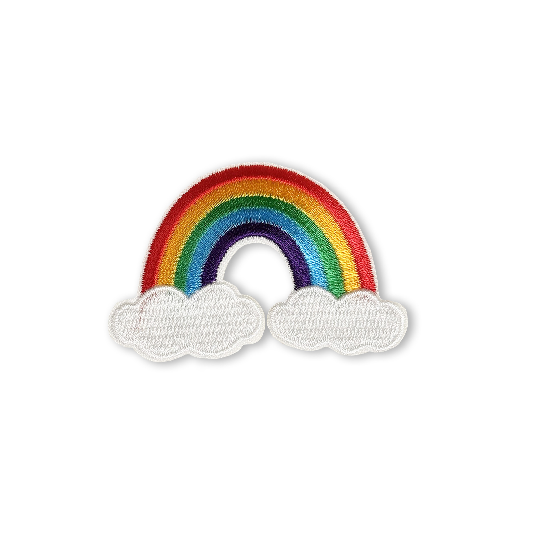 LA VOGUE Rainbow écusson brodé thermocollant, 1 pièce - ~11.43 × 8.89 cm (4.5 × 3.5 po)