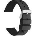 thumbnail image 1 of Silicone Rubber Watch Strap, 22mm, Black, 1 of 7