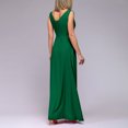 thumbnail image 3 of Gspmoly Robe pour Femmes, Mode Femmes Été Camis Sans Manches Col en V Taille Resserrée Fente Robe Formelle Robes de Mariage pour Femmes jusqu'à 60 % de Rabais, 3 of 7