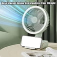 thumbnail image 4 of Oscillating Air Circulator Fan 5 Speeds Oscillating Personal Fan with Remote Control 4000mAh Rechargeable Air Green,1 * small fan 1 * remote controller 1 * USB cable,Green, 4 of 6