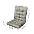 thumbnail image 3 of yulier Outdoor High Back Chair Cushion for Patio Furniture Front Porch Rocking Chair, Indoor Seat/Back Chair Cushion Replacement Cushion for Home Office, Gray, 3 of 6