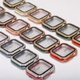 thumbnail image 3 of LEIXIUER for Apple Watch case 40mm with Tempered Glass Screen Protector for iwatch Series 6/5/4/SE, Bling Crystal Diamond Rhinestone Bumper Full Cover Protective Case Women Girls 40mm, 3 of 6