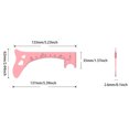 thumbnail image 2 of Silicone Eyebrow Ruler Eye Makeup Stencil for Eye Liner Eyelash and Lip Cosmetic Easy to Use Beauty Tool 1pc, 2 of 3