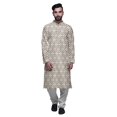 thumbnail image 1 of Atasi Ensemble Kurta-Pyjama Long en Coton pour Hommes, Kurta-Pyjama Décontracté de Designer, Vêtements, 1 of 5