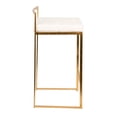 thumbnail image 3 of Heavenly Collection Stool with Gold stainless steel frame SET OF 6, 3 of 8