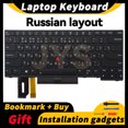thumbnail image 1 of Laptop Replacement Keyboard for Lenovo ThinkPad E480 E490 L380 R480 T480S L490 T490 With backlight US/UK/Spanish/French layout RU backlit, 1 of 6