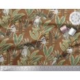 thumbnail image 2 of Soimoi Modal Satin Fabric Leaves & Lemur Animal Decor Fabric Printed Yard 42 Inch Wide, 2 of 3