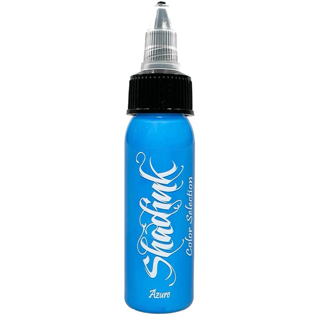 Shadink Azure Blue Tattoo Ink Professional Tattooing Inks for Color Portrait, Black & Gray Style