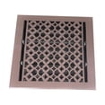 thumbnail image 3 of Registre d'Aération de Plancher en Fonte 10′′ x 10′′ – Conception Robuste de Style Tudor Mushroom, Couvercle d'Aération Fait à la Main Sans Rouille avec Amortisseur Ajustable – Grille CVC Repeignable Enduite de Poudre pour Planchers et Murs, 3 of 8