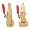 thumbnail image 1 of p>Adaptateur de Soufflage de Bateau Adaptateur de Soufflage Rv Winterizing Fitting 2PCS Rv Adaptateur de Soufflage Filetage Externe Interne Raccord d'Hivernage avec Vanne à Bille pour Remorque de Voyage en Bateau/p>, 1 of 7