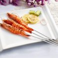 thumbnail image 4 of Oleegame 1 Pce Brochettes de Kebab Plates en Métal Acier Inoxydable BBQ Barbecue Brochette Grand Réutilisable pour Gril, 4 of 9