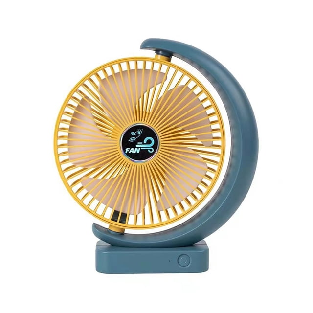 Ventilateur de Bureau Rechargeable, Ventilateur à Batterie USB à 3 Vitesses, Petit Ventilateur de Boîte pour Chambre, Bureau, Maison