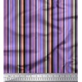 thumbnail image 1 of Soimoi Tissu Poly Georgette Violet à Rayures Verticales pour Couture, Largeur 52 Pouces, 1 of 5