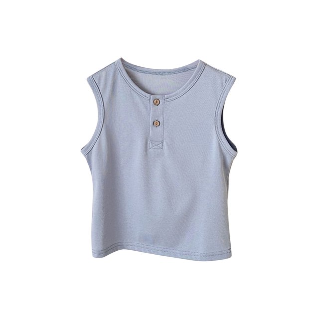 Plebaso Débardeurs pour Enfants en Coton Garçons Filles Camisoles Sans Manches Décontractées Col Rond Confortables T-Shirts d'Été