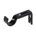 thumbnail image 1 of Clearance! Adjustable Curtain Rod Brackets 1 Pack Heavy Duty Drapery Rod Holders Hardware Window Curtain Rod Support Hanger for 1 Inch Rod with Installation Screws (Black) One Size Black, 1 of 7