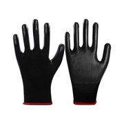 Protective Gloves for Oil and Alkali Handling Durable Blue Rubber Work Gloves for Industrial Use