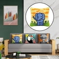 thumbnail image 2 of Abbracc DIY Latch Hook Throw Pillow for Embroidery Carpet Elephant, 2 of 9