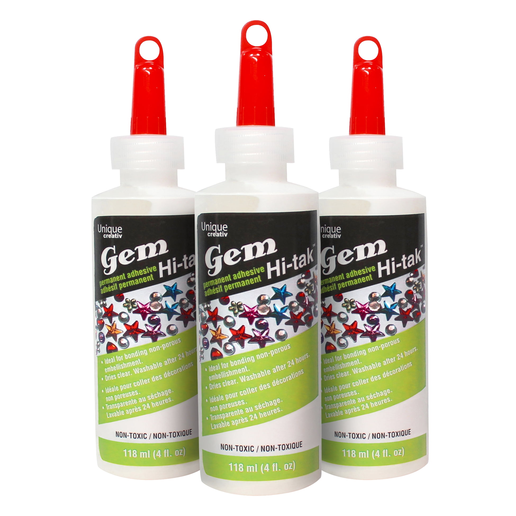 HI-TAK Gem-Tak Permanent Adhesive, 118 mL (4 oz)