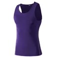 thumbnail image 1 of TOPTIE Men's Athletic Tank Top, Under Base Layer Sleeveless Shirt, Gym Workout Vest-Purple-L, 1 of 6