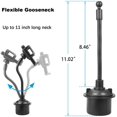 thumbnail image 4 of Universal Adjustable Car Phone IPad Cup Holder Mount for iPad Mini 5/4/3/2 and All Cell phone PZ1, 4 of 5