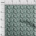 thumbnail image 2 of oneOone Rayon Teal Green Fabric Floral Craft Projects Decor Fabric Printed By The Yard 56 Inch Wide, 2 of 4
