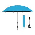 thumbnail image 1 of DOLITY Parasol de Plage 42 Pouces avec Pince Parasol Universel Polyvalent Bleu Lac, 1 of 9