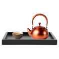 thumbnail image 3 of Oubit Tea Tray Rectangle Shape Solid Wood Tea Coffee Snack Food Meals Serving Tray Plate Restaurant Trays(22 * 15), 3 of 8