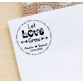 thumbnail image 3 of Printtoo Personalized Red Self Inking Wedding Favor Rubber Heavy Duty Stamp Let Love Grow Round Custom&nbsp;Stamper-40 mm, 3 of 6