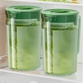 thumbnail image 4 of Uuiauoio Plastic Pitcher with Lid Large Capacity Mix Drinks Juice Container Mix Drinks Drinking Jug for Hot, Cold Lemonade Juice Beverage Jar Ice Tea Kettle, 4 of 6