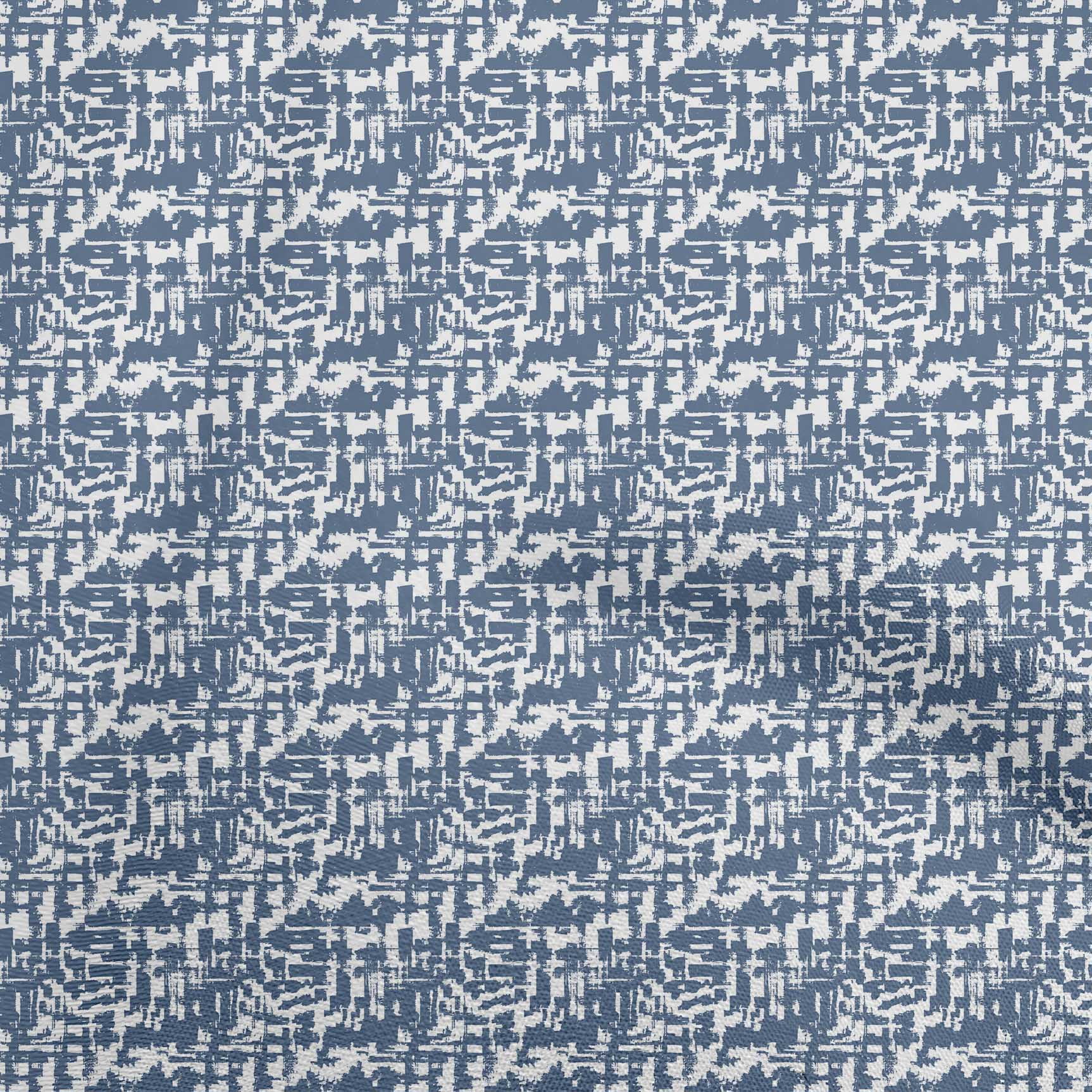 oneOone Viscose Chiffon Teal Blue Fabric Abstracts Craft Projects Decor Fabric Printed By The Yard 42 Inch Wide