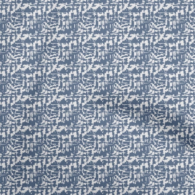 oneOone Polyester Spandex Teal Blue Fabric Abstracts Craft Projects Decor Fabric Printed By The Yard 56 Inch Wide