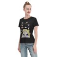 thumbnail image 4 of T-Shirt Basique à Manches Courtes pour Femmes Sailor Moon Lièvre Lunaire, 4 of 6