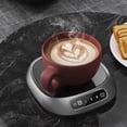 thumbnail image 3 of EGNMCR Coffee Mug Warmer Heating Highest Temperature Coffee Cup Warmer For Desk Auto Shut Off 3 Temp Settings 1-8H Timer Smart Beverage Warmer USB heated coaster, 3 of 4