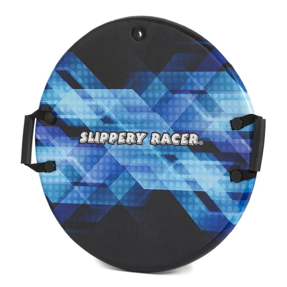 Slippery Racer Downhill Zeus Kids Foam Saucer Disc Snow Sled with Handles