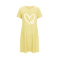 thumbnail image 4 of Rbaofujie Pyjama Grande Taille pour Femmes Ensemble Nuisette Courte Surdimensionnée pour Femmes Imprimée à Col Rond et Manches Courtes Robe Nuisette d'Allaitement, 4 of 4