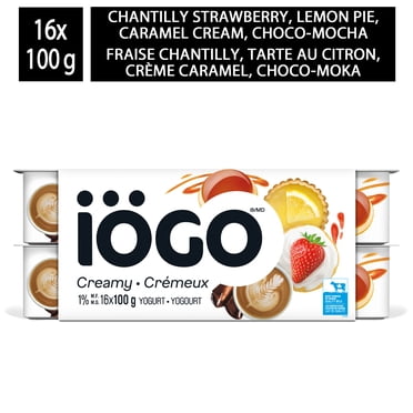 iOGO Coupes de Yogourt saveur Dessert 1.5 %, 16x100g
