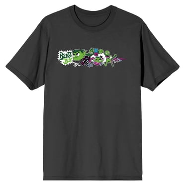 Teen Titans Aller au Film Beast Boy sous Différentes Formes T-Shirt Gris Charbon pour Homme-Petit