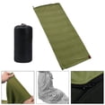 thumbnail image 1 of Soft Fleece Sleeping Bag Liner Business Backpacking Thermal Camping Weather Sleeping Blanket Dark Green, 1 of 9