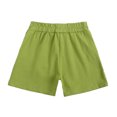 thumbnail image 5 of B91xZ Baby Boys 2 Pieces Short Set Summer Short Set Outfit Short Sleeve Ruffle Tops and Shorts 2PC Clothing Set,Green 2-3 Years, 5 of 5