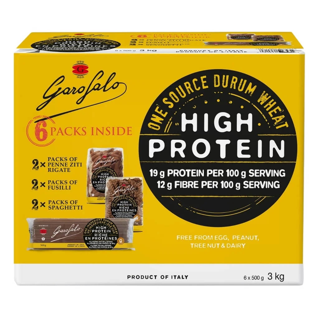 Garofalo 19g High Protein Pasta Variety Pack, 6 × 500 g