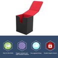 thumbnail image 3 of Magnetic Closure Card Deck Box, PU Leather, Multifunctional, Portable Storage Box with Soft Felt for More Than 100 Cards, for Tarot Gaming Playing, 3 of 7